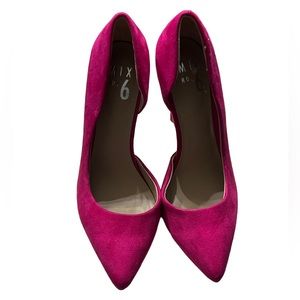 Women's Mix No. 6 Pumps Heels Bright Pink - Suede man made upper preloved #SB2